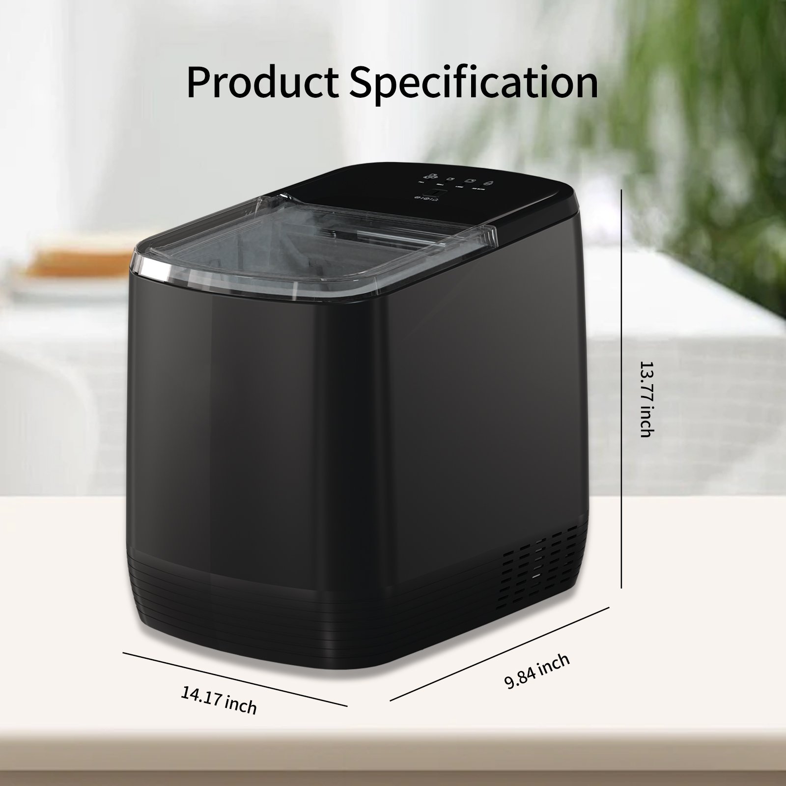 3 minutes Quick ice making Ice Maker Machine Auto Cleaning Small Commercial Household Ice Maker