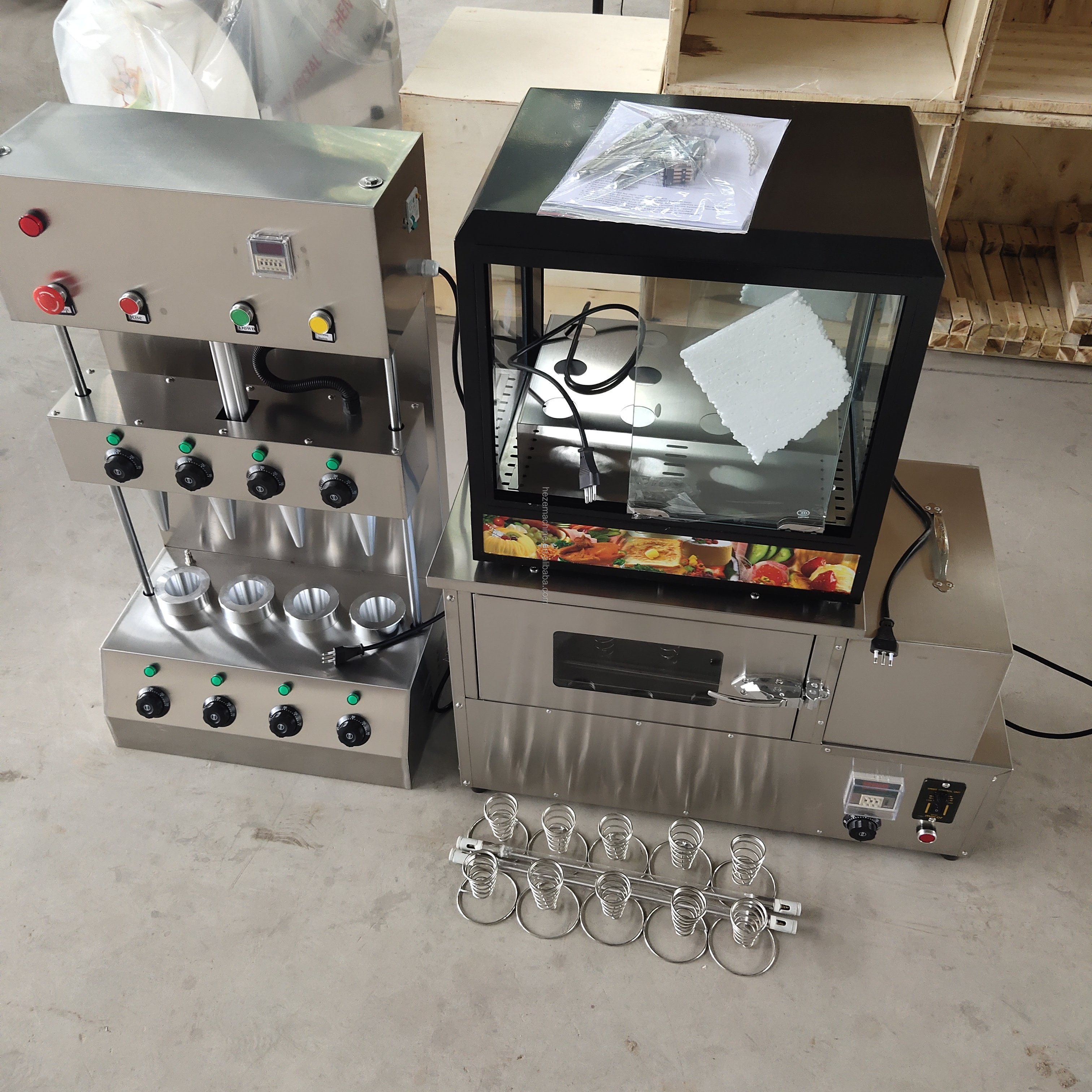 Maquina De Hacer Conos De Oblea Cheap Price Waffle Cone Maker Ice Cream/sweet Pizza Cone Making Machine