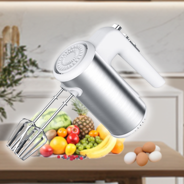 HM520 Electric Commercial Hand Blender Egg Beater Handheld Mixers300W 5 Speeds Noodle Making Machine Home Appliances
