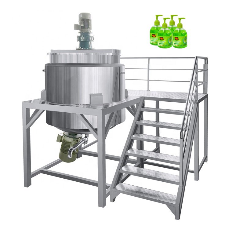 200-5000L Liquid Detergent Shower Gel Hand Wash Liquid Making Machine Liquid Soap Making Machine Mixer Tank