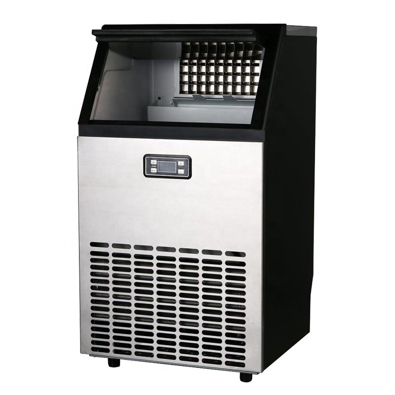 Ice Cube Maker Machine 80kg/24h Automatic Countertop Ice Maker Machine Commercial Ice Blocks Making Machine For Business