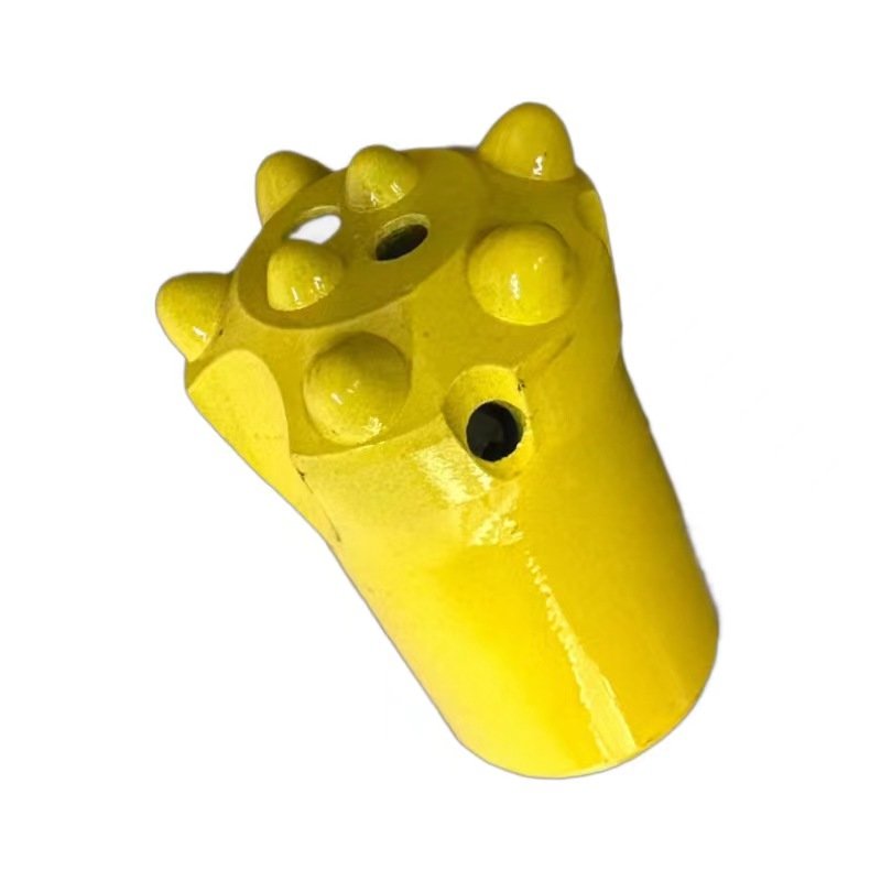 China Expert in drilling engin Short Skirt 36mm Black 7 Buttons Rock Button Bit 34mm Taper Button Drill Bits Drilling tool MAKE