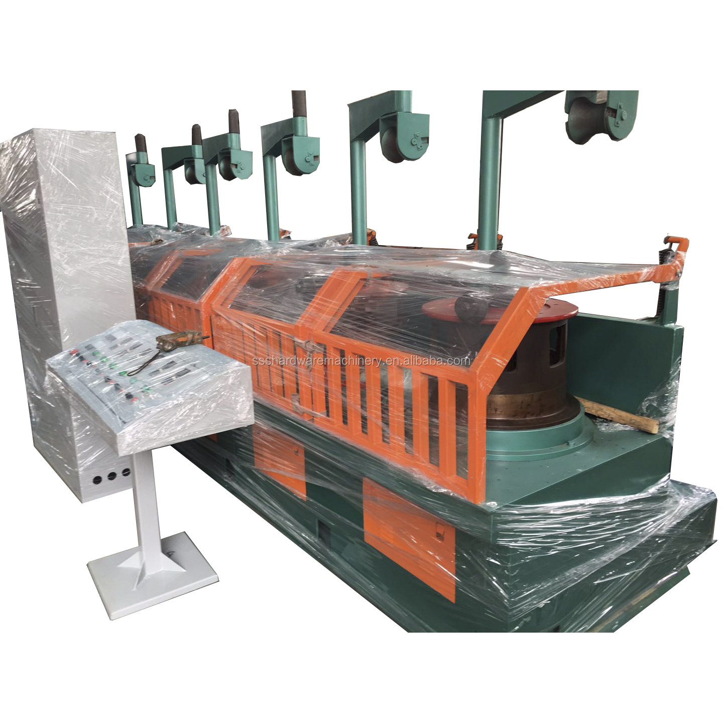 High speed pulley type wire drawing machine for nail wires making on sale