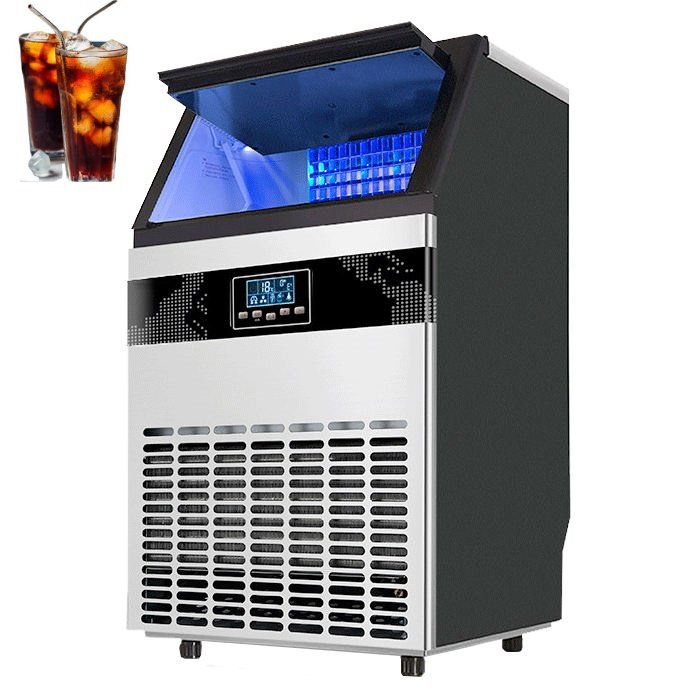 Ice Maker Machine Commercial Home 100kg Ice Cube Block Making Machine Automatic Small Countertop Ice Maker Machines For Business