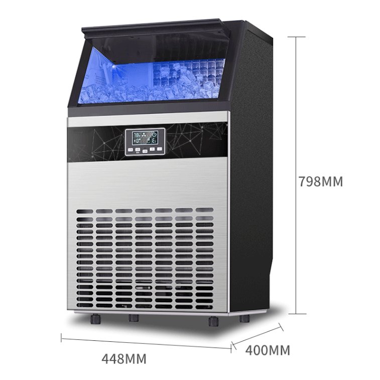 Ice Maker Machine Commercial Home 100kg Ice Cube Block Making Machine Automatic Small Countertop Ice Maker Machines For Business