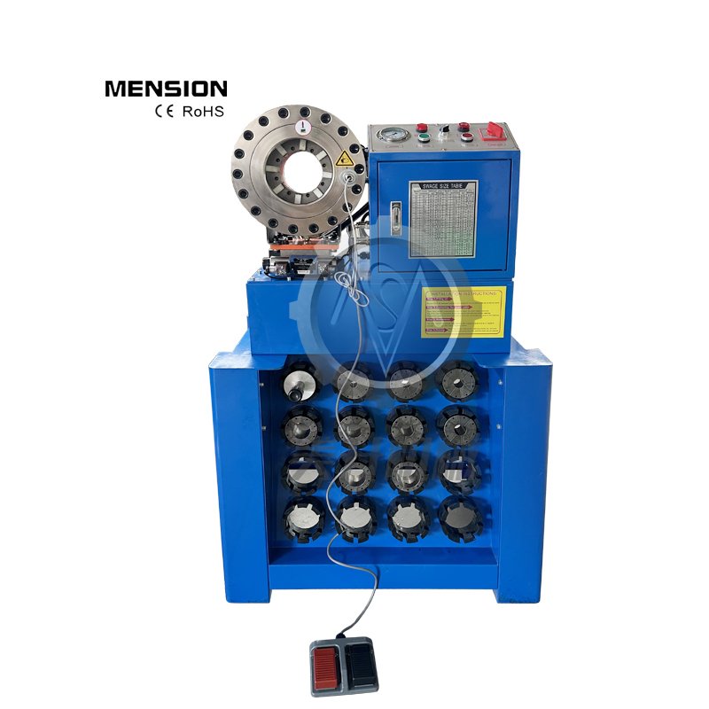 CE 2'' Inch Rubber Hose Pressing Tool For Sale Ergonomic Design Structure Finn Power P20 Hydraulic Hose Crimping Machine
