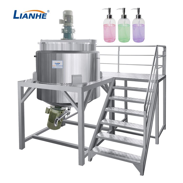 Lianhe Mix Equipment Stainless Steel homogenizer mixing tank tank Laundry Detergent Making Machine liquid soap making machine