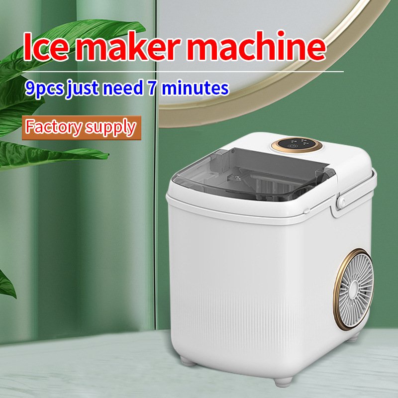 10KG Ice Machine Portable Electric Ice Maker Machine Mini Countertop Ice Cube Maker Appliance Home Commercial Ball Maker