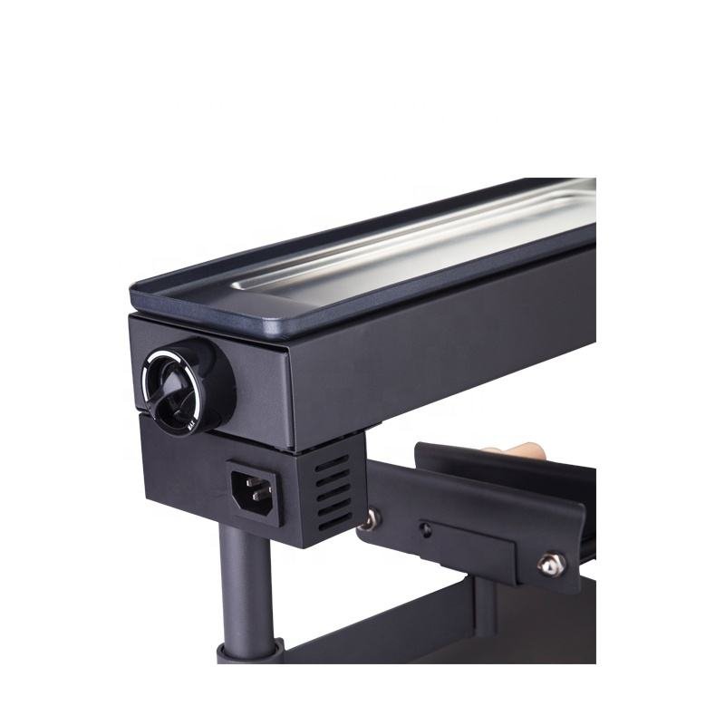 600W Multi-Function Electric Swiss Dish making machine Commercial Electric Raclette Cheese Melter Non-stick mozzarella melting