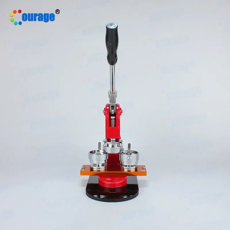 Courage Wholesale Manual Round Square Pin School Mirror Button Metal Fridge Magnet Press Badge Making Machine Without Mould