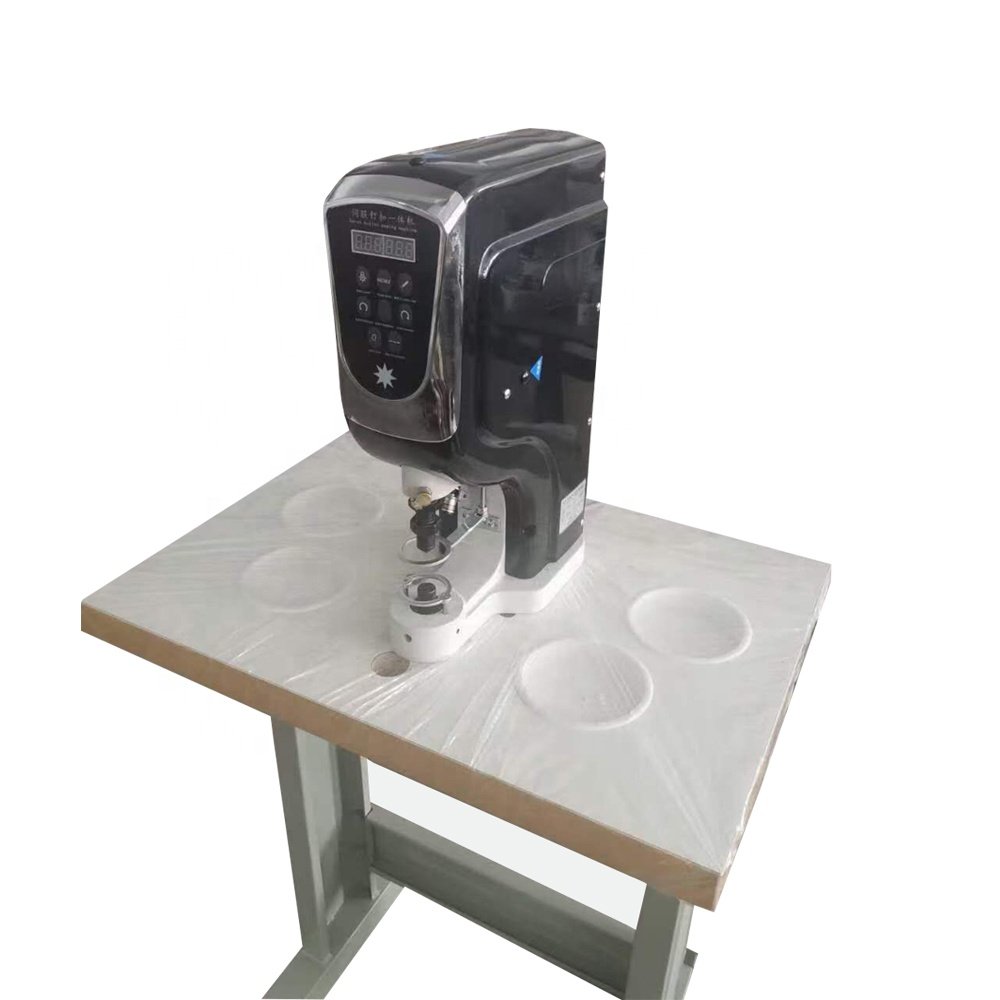 jeans eyelet plastic button holes punching machine apparel machine
