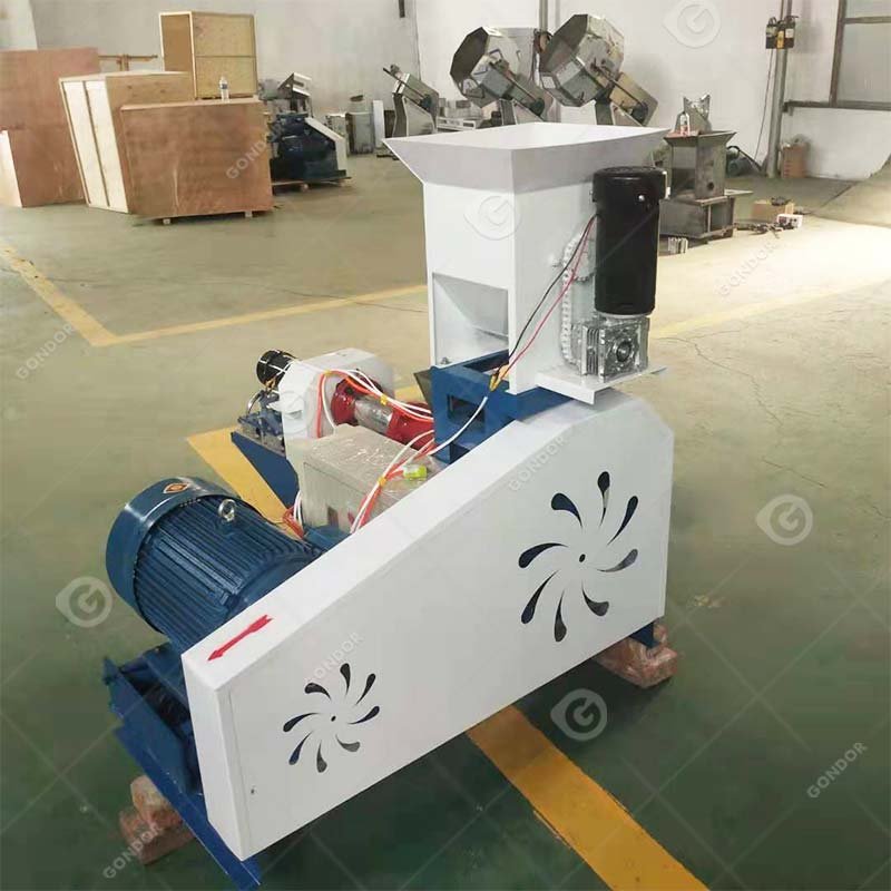 Shrimp Floating Fish Feed Production Processing Small Round Poultry Food Single Screw Pallet Pellet Machine