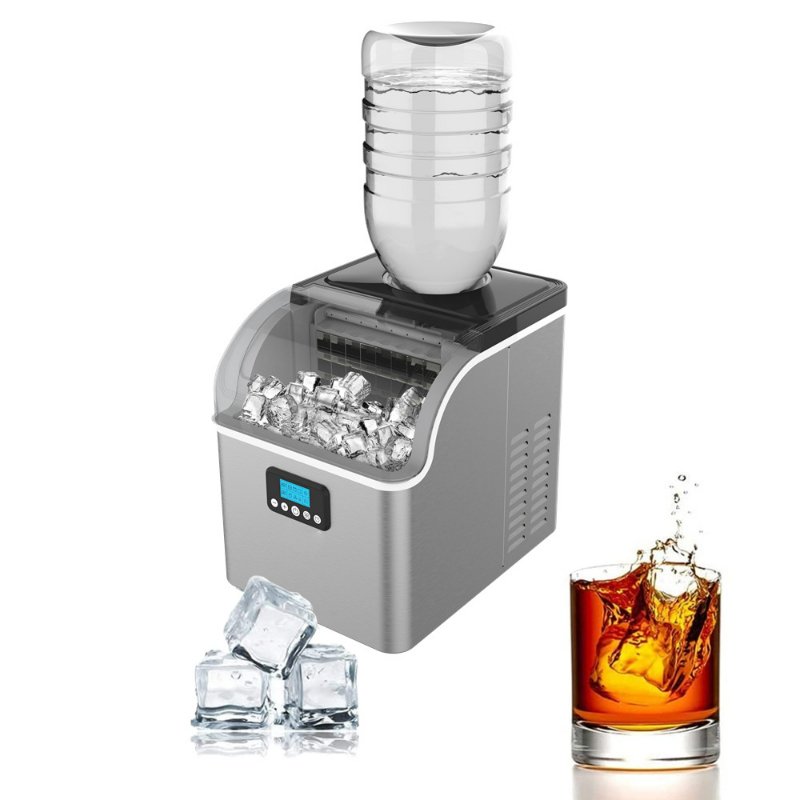 2023 Industrial Automatic Portable Electric Ice Cube Maker Machine making Square cube ice with powerful compressor and fast ice