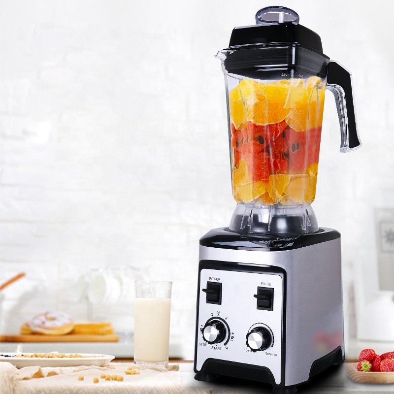 2.5L digital commercial blender with spices grinder food grade drink machine for professional use high power blender