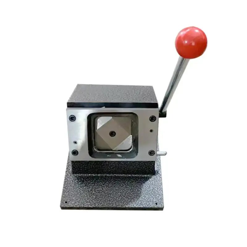 61*61mm Round Corner Manual Card Cutter for Paper Desktop Button Making Machines