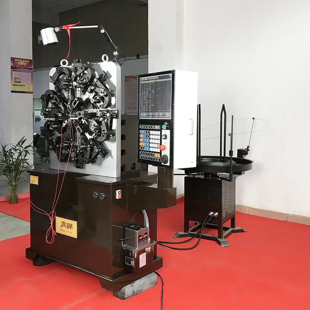 CNC spring forming machine constant force spring bathroom clip fishing clamp spring machine China factory Dongguan ccity