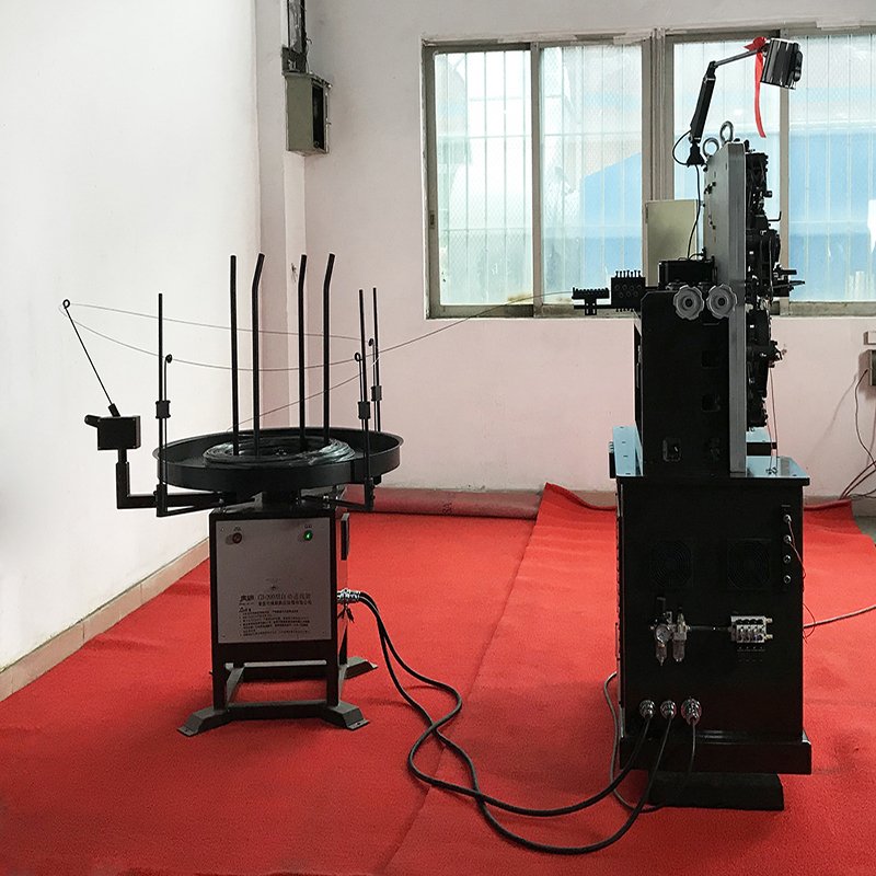 CNC spring forming machine constant force spring bathroom clip fishing clamp spring machine China factory Dongguan ccity