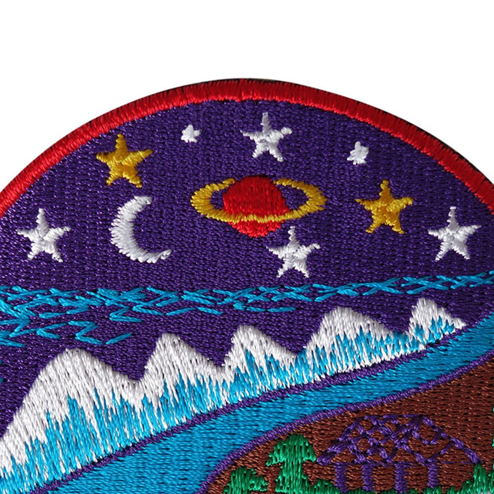 Custom Made Best Selling Logo Machine Embroidery Badges For Sale / OEM Service Low Prices Embroidery Machine Badges