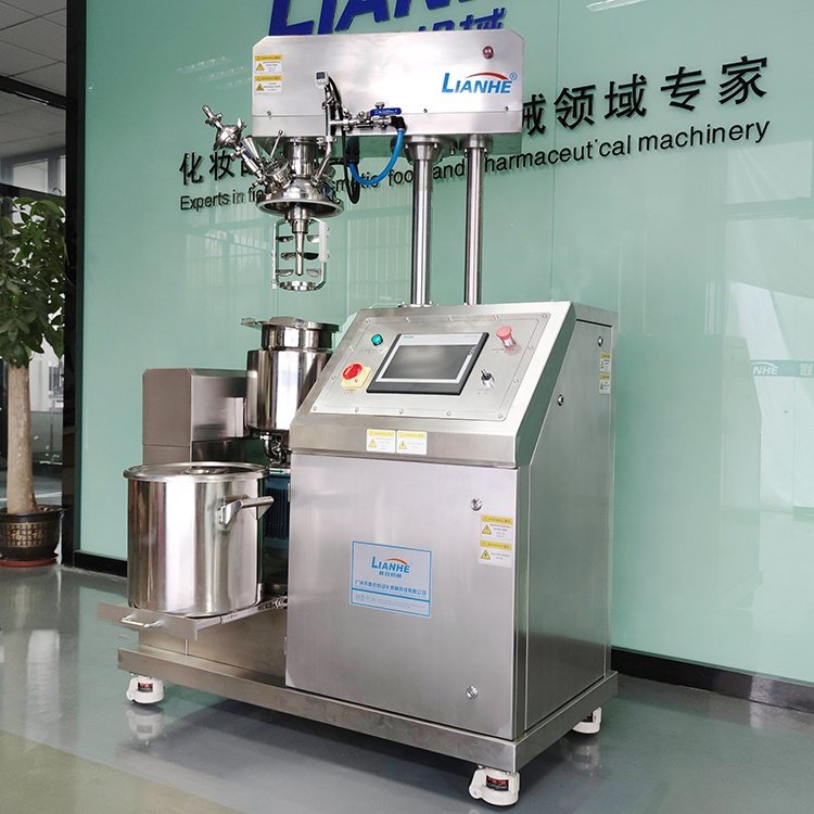 High Shear Ointment Cosmetic Lotion Cream Production Line Blender Homogenizer Tank Vacuum Emulsifying Homogenizer Mixer Machines