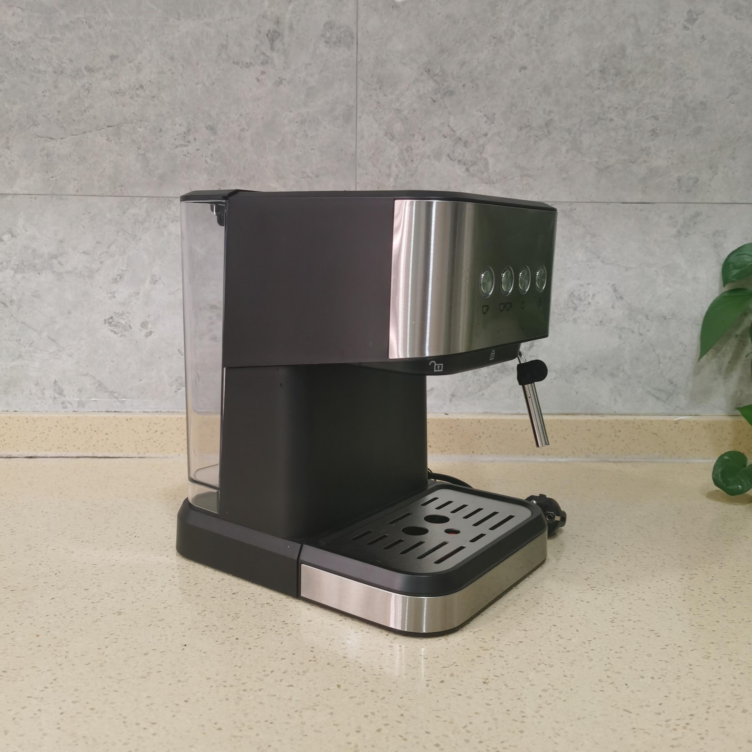 Professional PCB Control Digital Button 15 Bar Pressure Italian Espresso Mini Coffee Maker With Milk Frother