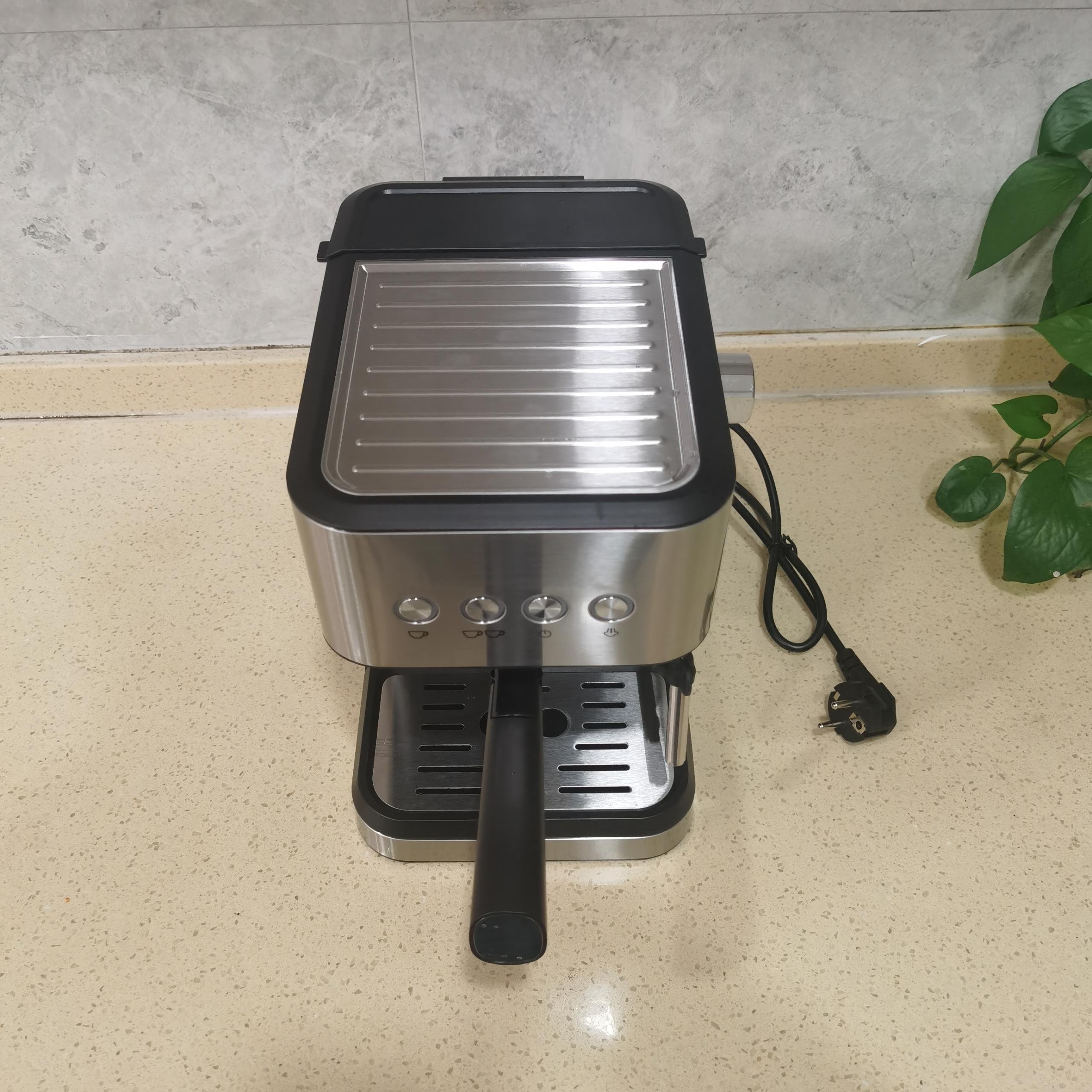 Professional PCB Control Digital Button 15 Bar Pressure Italian Espresso Mini Coffee Maker With Milk Frother