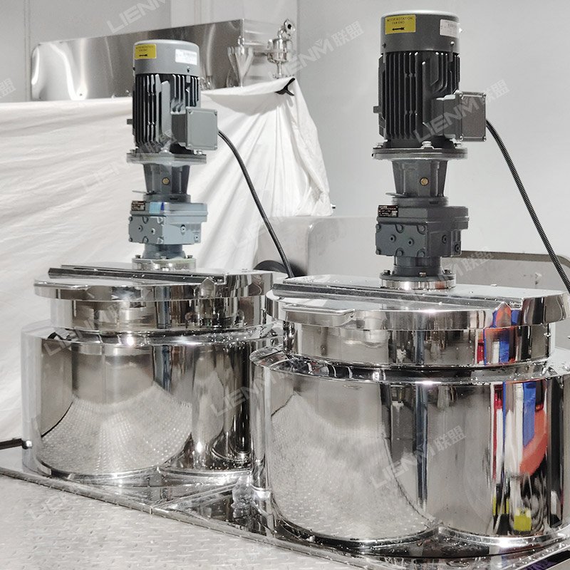Hot Sale Liquid Mixers 100l Homogenizer Mixing Machine Mix Tank Cosmet Liquid Soap Making Machine