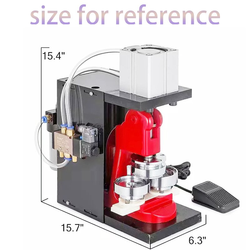 50mm round shape magnet button badge machine photo making machine pneumatic fridge magnet making machine