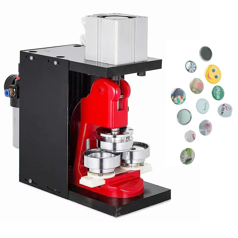 50mm round shape magnet button badge machine photo making machine pneumatic fridge magnet making machine