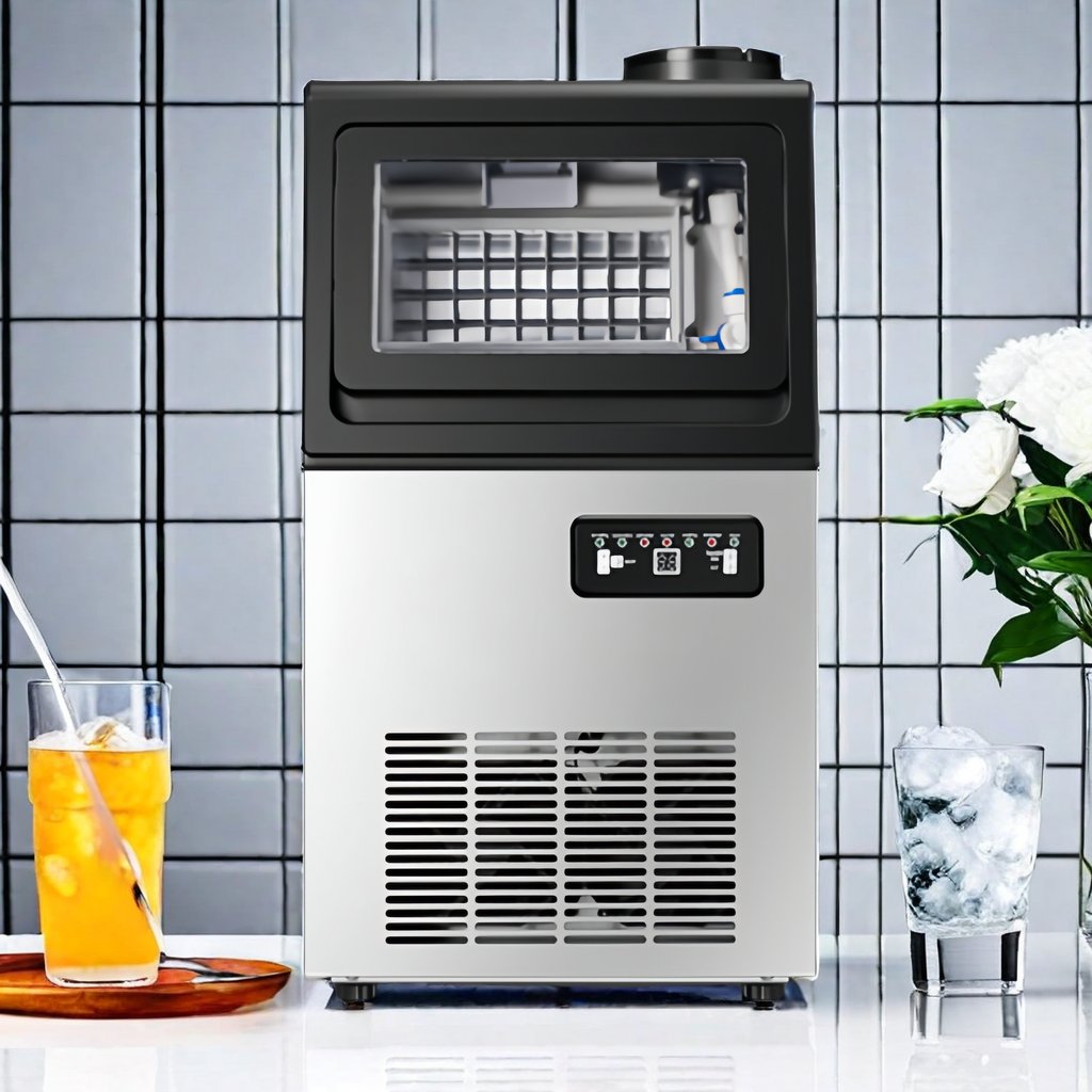 New Product Commercial Small Counter Top fashionable design Intelligent Continuous Square Ice Cube Maker Machine