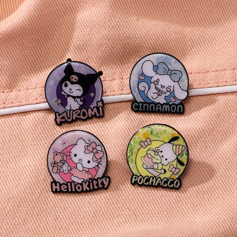2024 New China Manufacturer customized wholesale name maker metal cartoon custom making machine badge pin for women