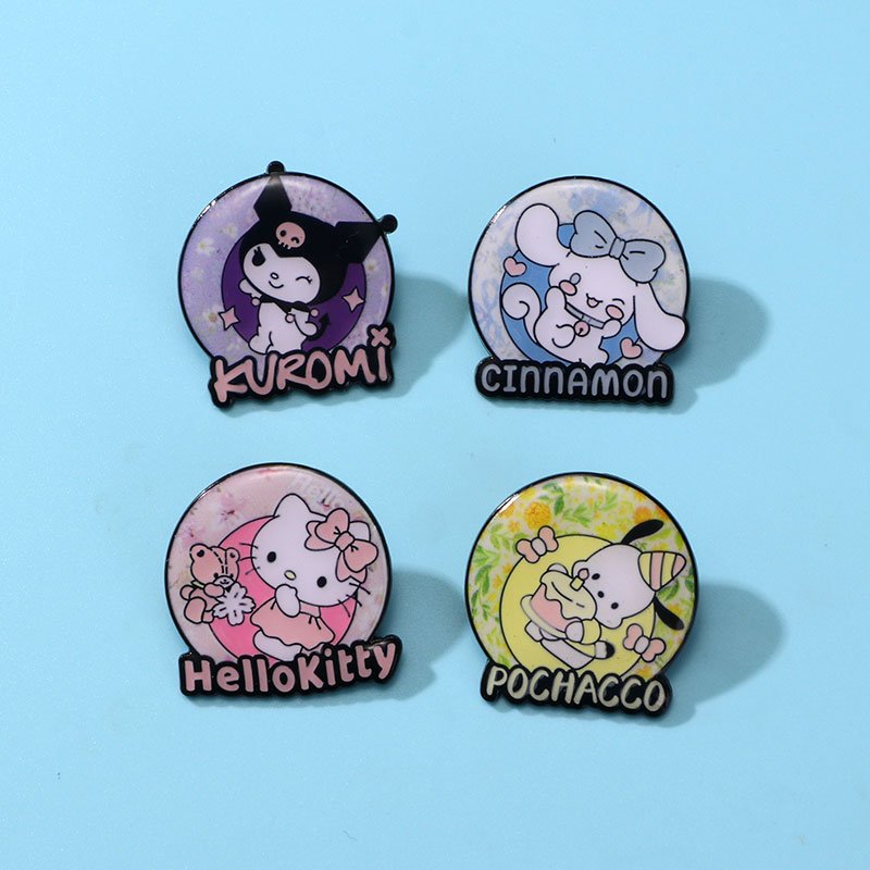 2024 New China Manufacturer customized wholesale name maker metal cartoon custom making machine badge pin for women