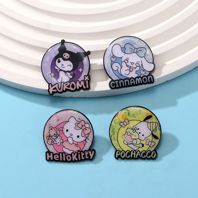 2024 New China Manufacturer customized wholesale name maker metal cartoon custom making machine badge pin for women