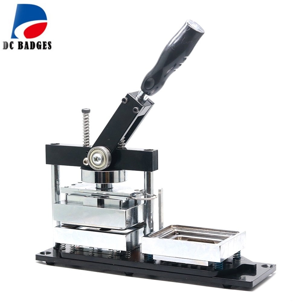 90*65MM Angular Corner Machine With A Simple Style Cutter And 200PCS Materials Rectangle 90*65cm shape fridge magnet Button