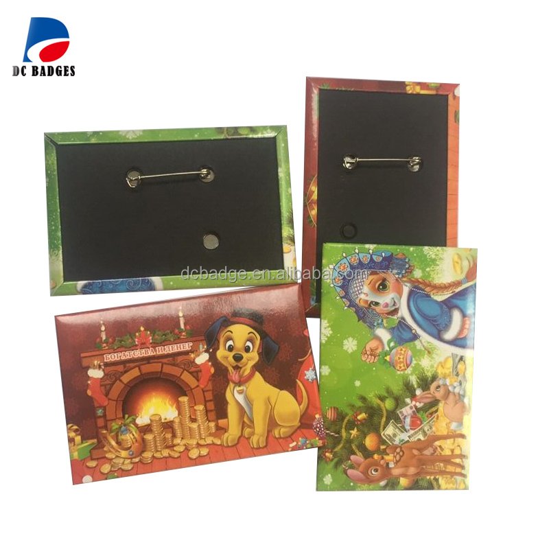 80*53mm rectangle pin button badge making machine material