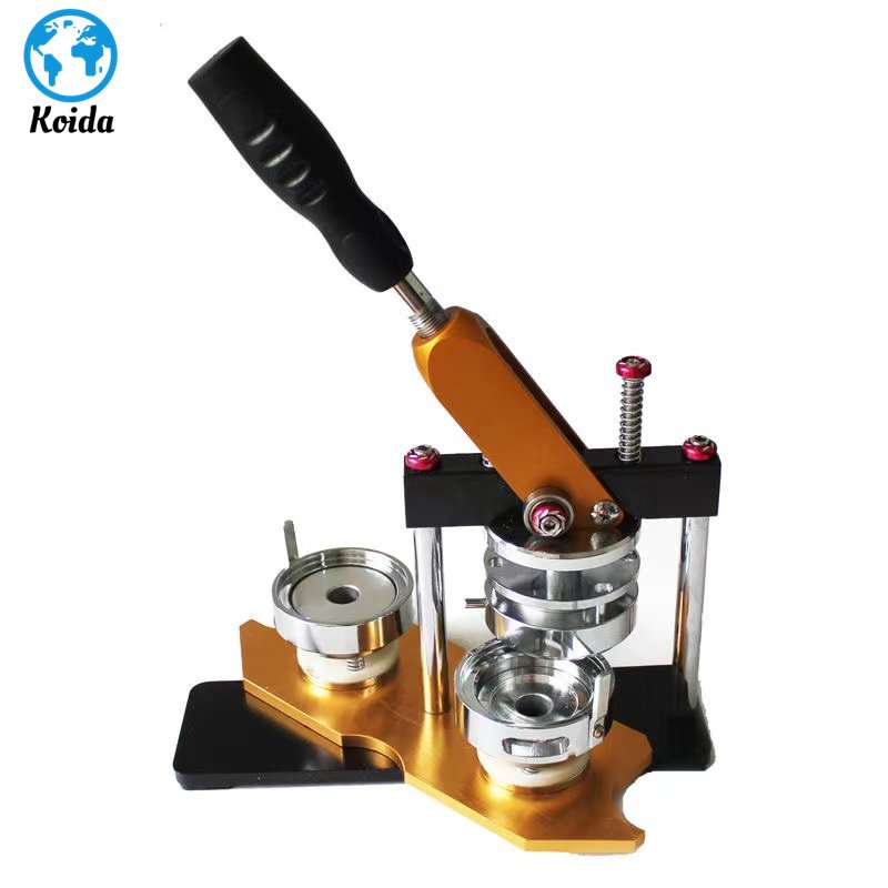 Rotary Metal Badge Making Machine with pin back button material 100 sets