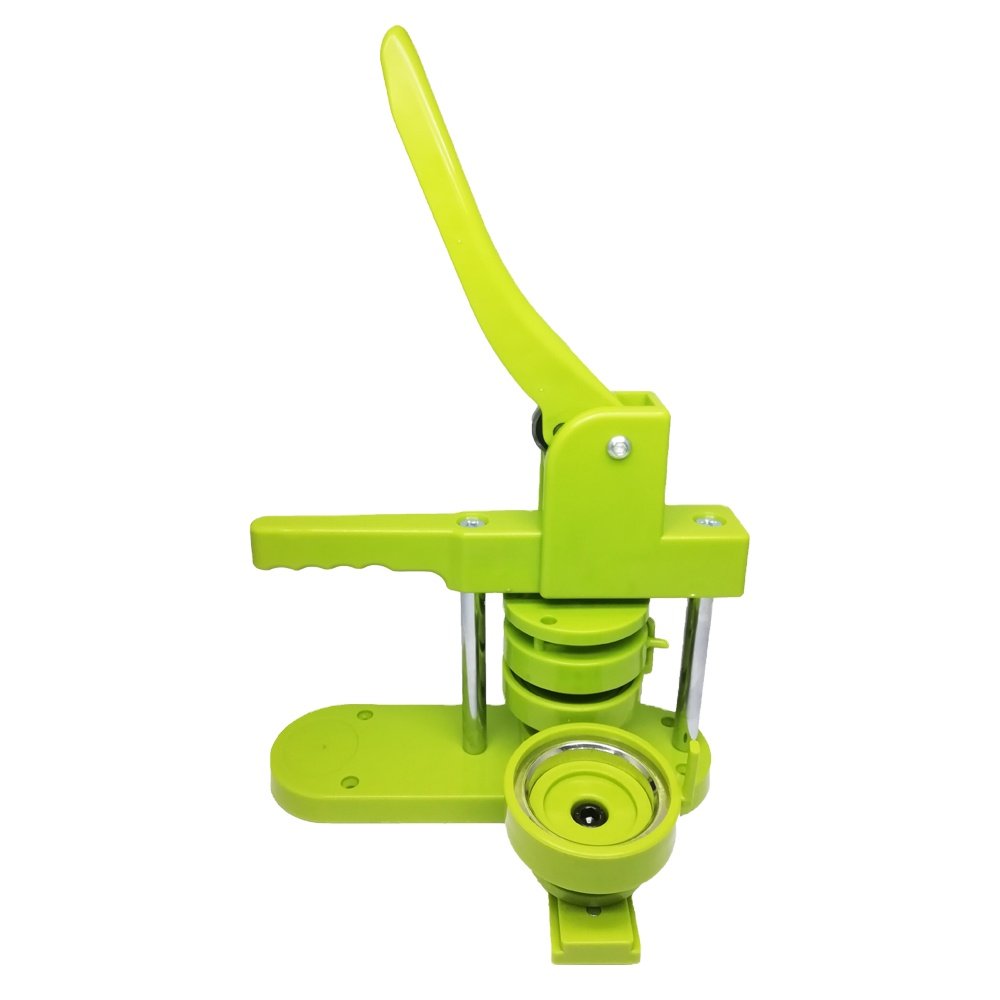 Manual Button Structure School DIY Custom Gift Heat Press Machine Green Button Badge Making Machine