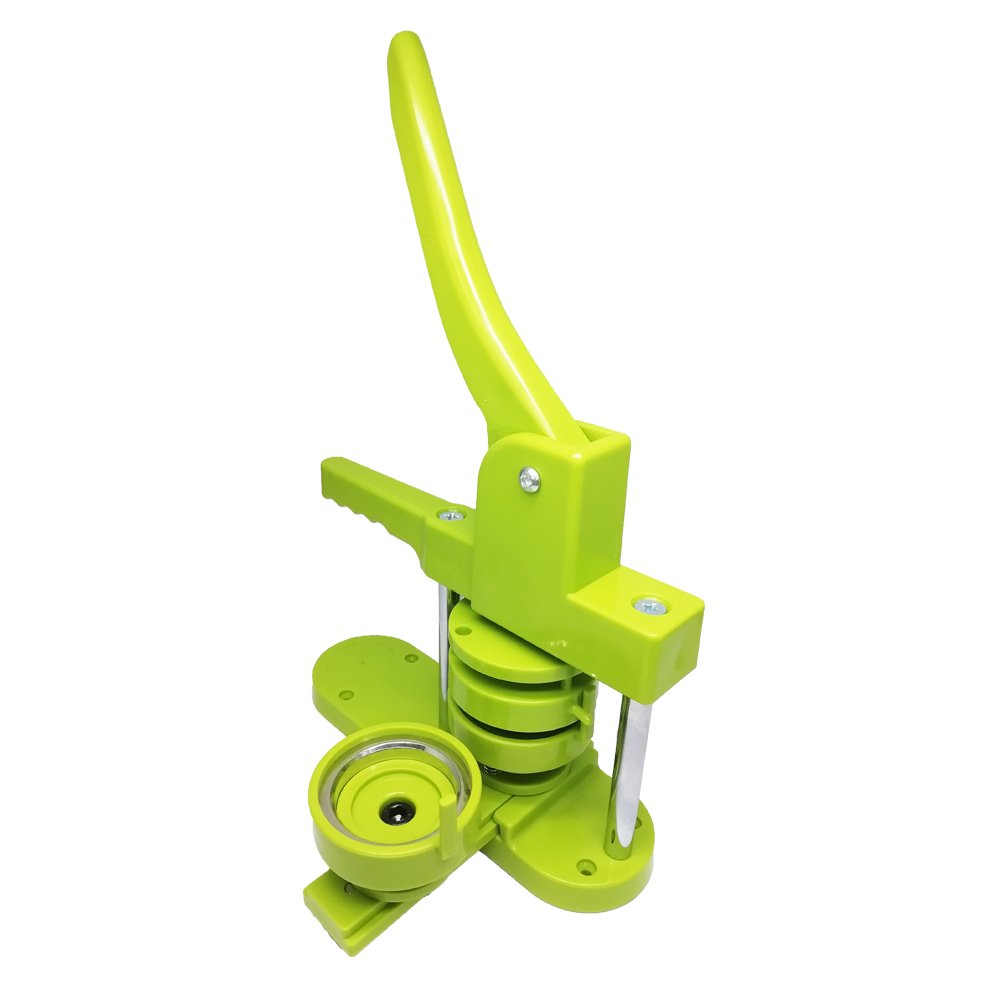 Manual Button Structure School DIY Custom Gift Heat Press Machine Green Button Badge Making Machine
