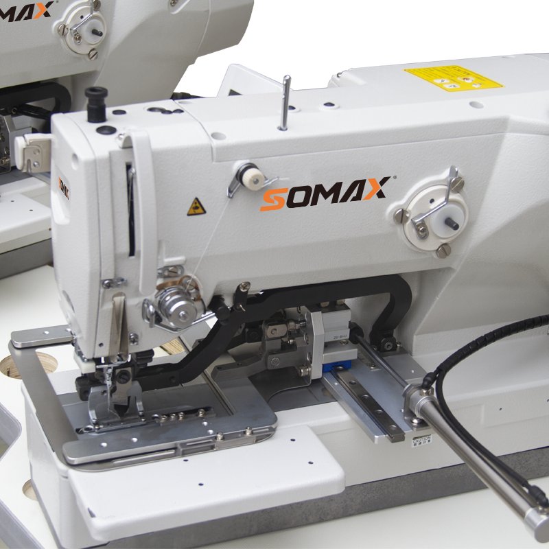 High Speed SM-11 Twin Head Button Holing Machine Sport Pants Eyelet Button Hole Making Machine Automatic Sewing Machine