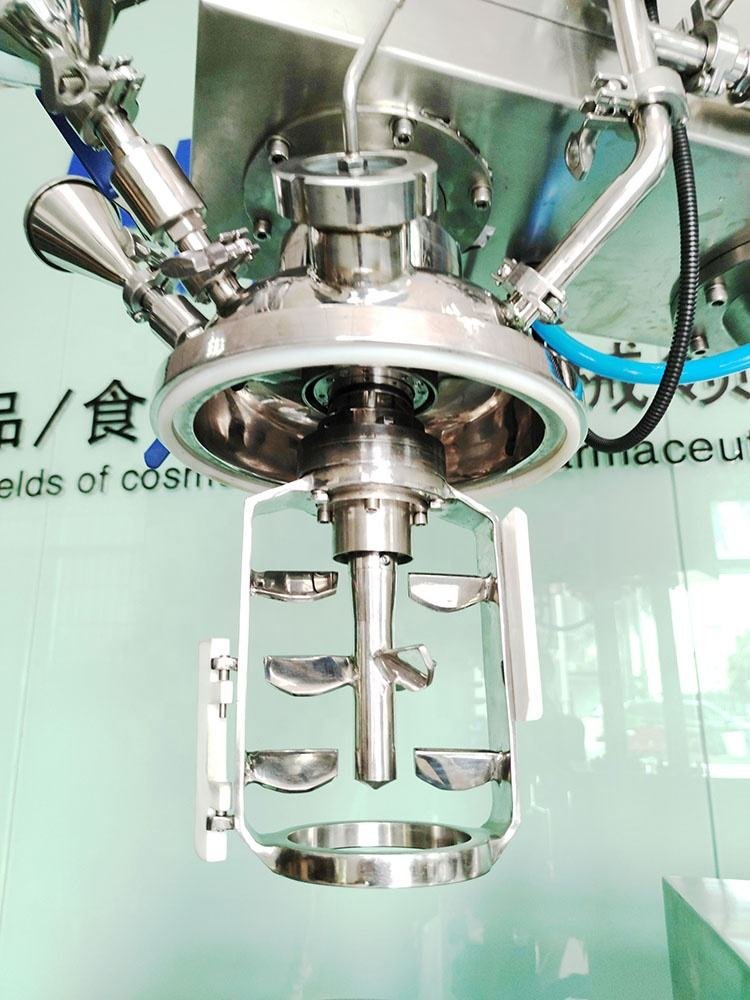 Laboratory Ointment Vacuum Emulsifying Mixer Homogenizer High Shear Liquid Agitator Emulsifier Mixer Lotion Making Machine
