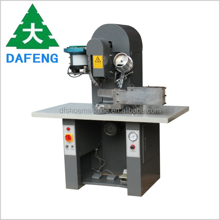 Automatic Footwear Brake Shoe Making Upper Hook Button Fastening Fixing Riveting Machine