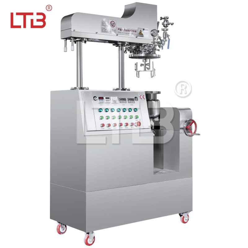 High Quality 5-50l Vacuum Homogenizer Lab Emulsifying Mixer Skin Toothpaste Cleansing Complete Body Cream Making Machine