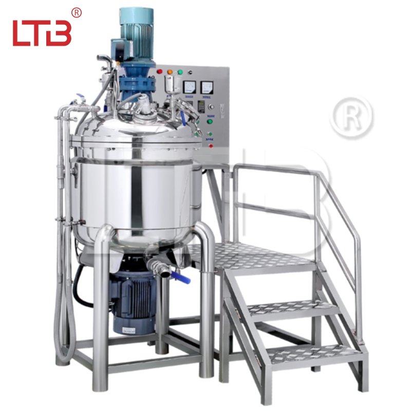 Mayonnaise Vacuum Body Lotion Cream Making Machines Liquid Chemical Mixing Machine Vacuum Emulsifier Mixer Homogenizer