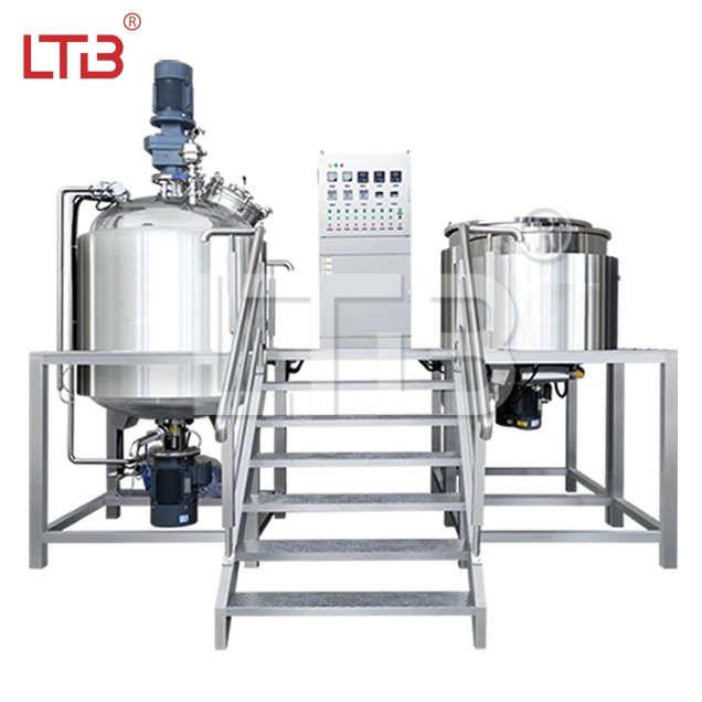 Mayonnaise Vacuum Body Lotion Cream Making Machines Liquid Chemical Mixing Machine Vacuum Emulsifier Mixer Homogenizer