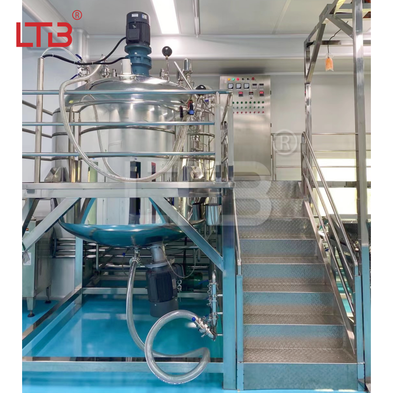 Mayonnaise Vacuum Body Lotion Cream Making Machines Liquid Chemical Mixing Machine Vacuum Emulsifier Mixer Homogenizer