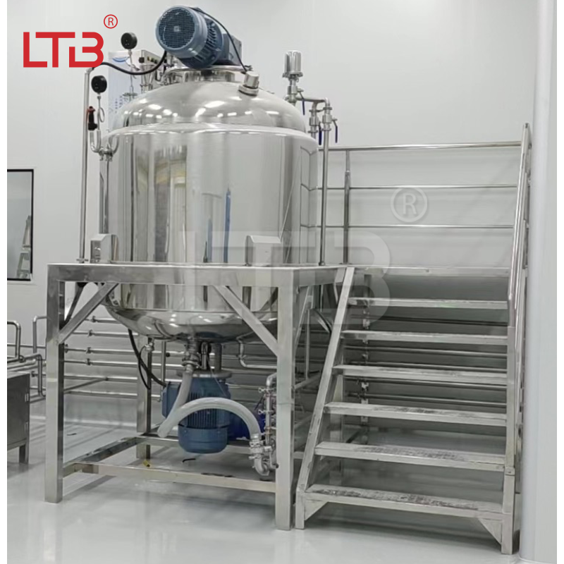 Mayonnaise Vacuum Body Lotion Cream Making Machines Liquid Chemical Mixing Machine Vacuum Emulsifier Mixer Homogenizer