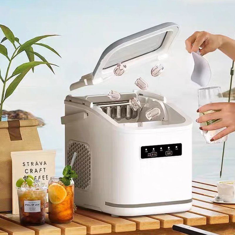Hot Selling Kitchen Appliances Mini PP Ice Block Maker Machine Soft Keyboard Panel Ice Tube Making Machine with Touch Screen