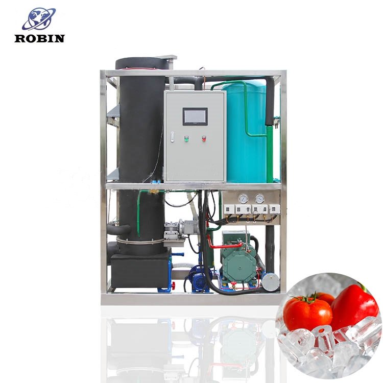 ROBIN small industrial ice making machine tube ice machine with a capacity of 0.5 tons per day