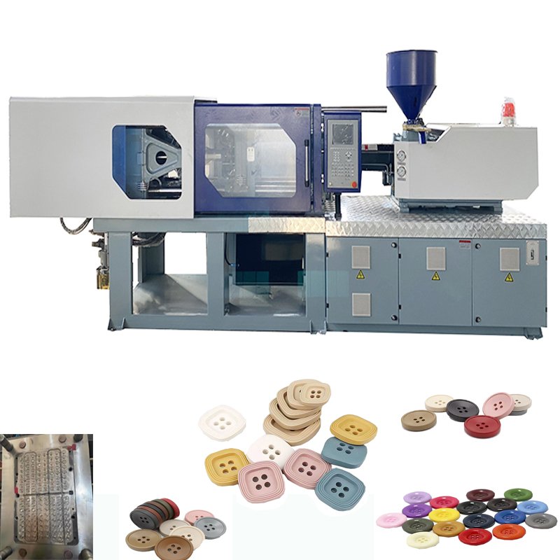 Plastic manufacturing factory in button manufacturing and injection molding machines