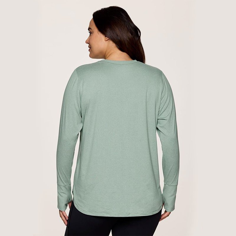 Custom Women's Butter-Soft UPF Plus Size Workout Shirt for Women Long Sleeves Moisture Wicking Tshirt Sports Long Sleeve Tee
