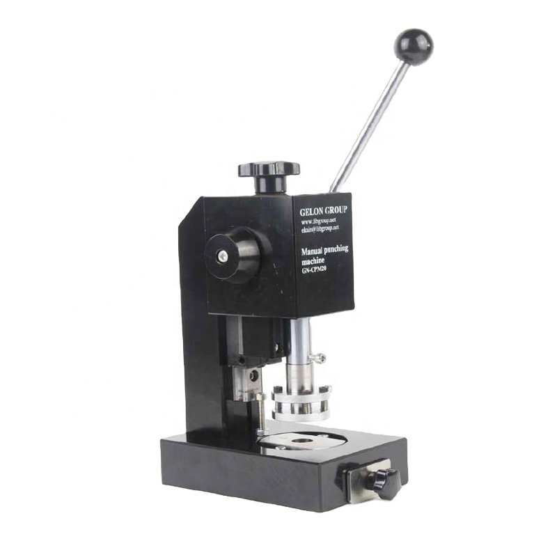 Lithium Ion Battery R&D Equipment Hand Coin Cell Electrode Disc Punching Die Cutting Machine